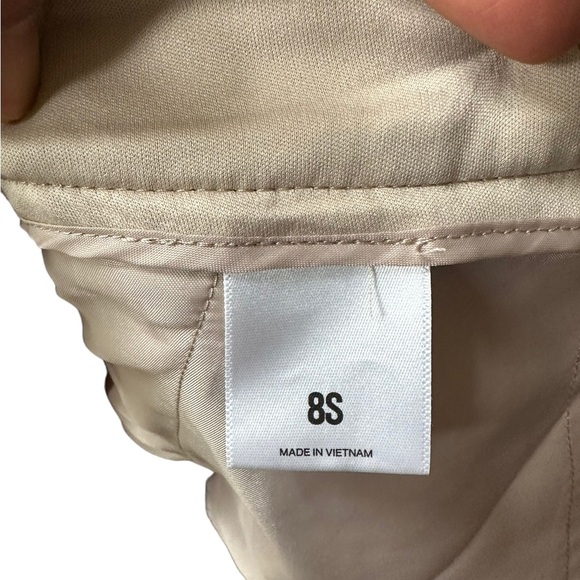 Express Womens Tan Ankle Midrise Sailor Pants Size 8S - Picture 5 of 13